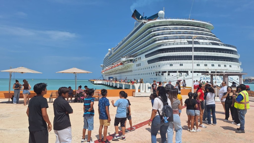 Crece el turismo de cruceros en Yucatán con un incremento de 14.3% en arribos