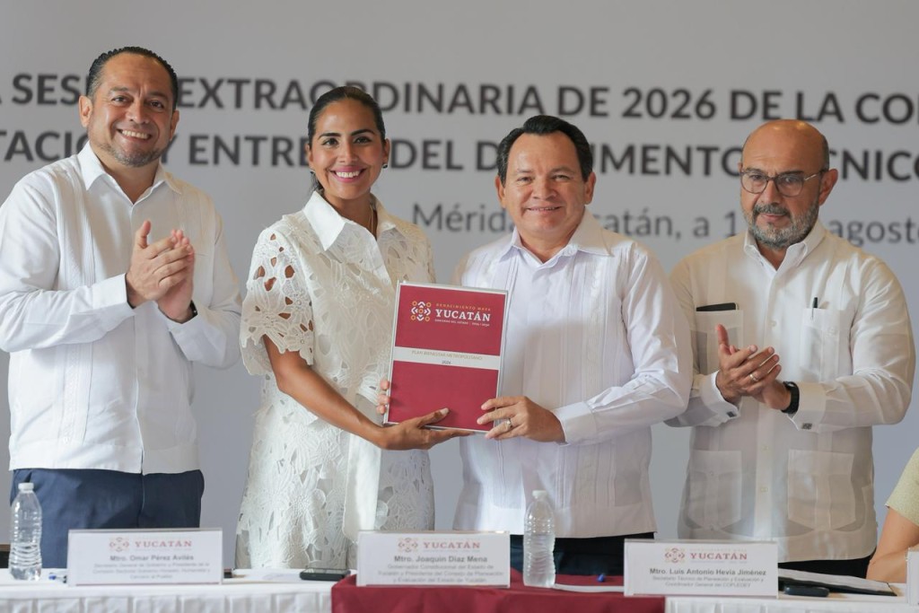 Presenta gobernador el Plan Bienestar Metropolitano ante el Copledey y solicita el financiamiento para agua, seguridad y vialidades en M&eacute;rida
