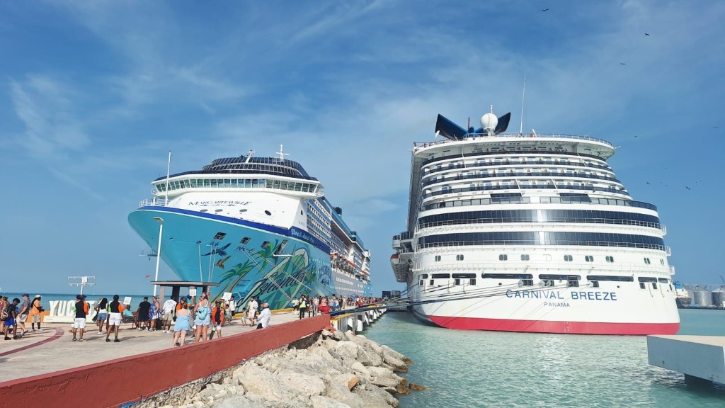 Van a entrar los cruceros de mayor tama&ntilde;o al Puerto de Progreso, en el 2028