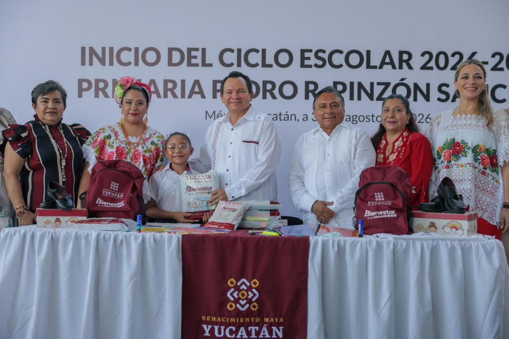 Renacimiento Maya dignifica primaria de Zazil-H&aacute;, en M&eacute;rida, con inversi&oacute;n de m&aacute;s de tres mdp