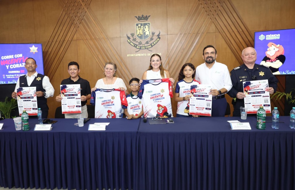 Invita Cecilia Patrón a familias meridanas a participar contra las adicciones con la carrera D.A.R.E. 2026 “Correr con Valentía y Corazón”