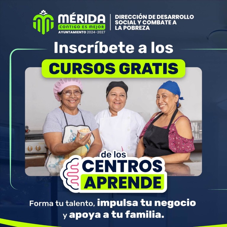 Abren inscripciones para cursos intensivos gratuitos en los Centros Aprende de Mérida