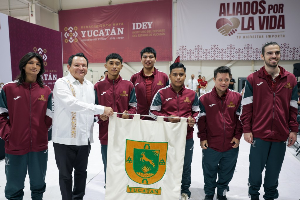 Abander&oacute; Joaqu&iacute;n D&iacute;az mena la Delegaci&oacute;n Paral&iacute;mpica que representar&aacute; a Yucat&aacute;n en los juegos Conade 2026 de la especialidad