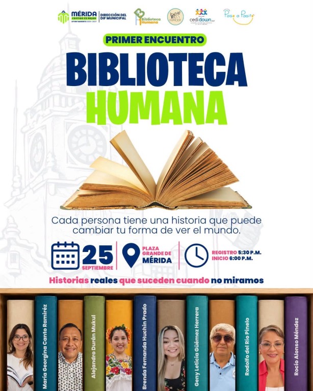 Anuncian primer encuentro “Biblioteca Humana”, en Mérida