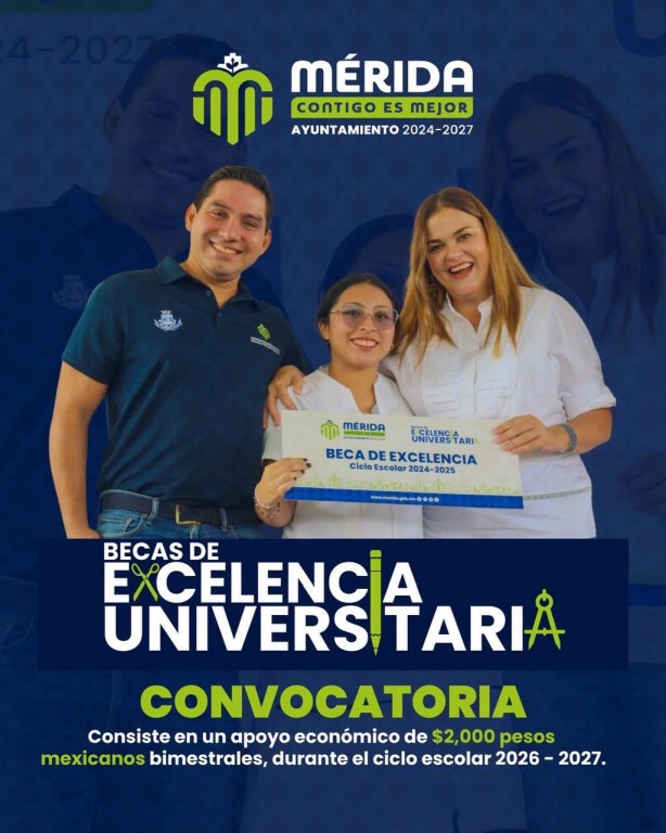 Inicia este jueves registro de Becas de Excelencia para universitarios, en M&eacute;rida