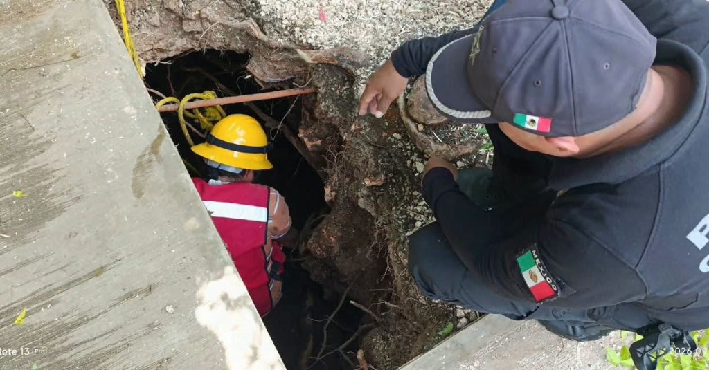 Contin&uacute;a el monitoreo en la escuela donde se &ldquo;abri&oacute; la tierra&rdquo;