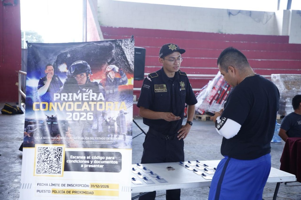 Continúa SSP jornadas de reclutamiento 2026 en municipios de Yucatán