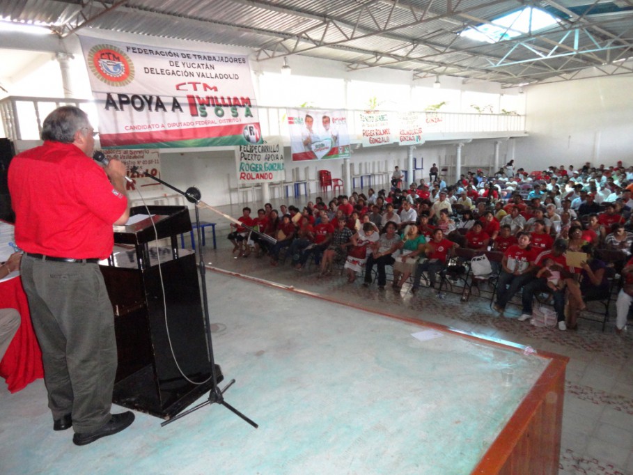 Valladolid: William Sosa Altamira respaldado por obreros y transportistas\r\n