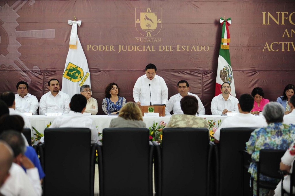Poder Judicial del Estado rinde su informe anual