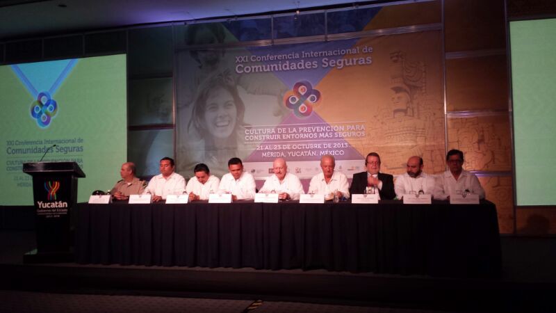Inicio la  XXI Conferencia Internacional de Comunidades Seguras realizada en Mérida