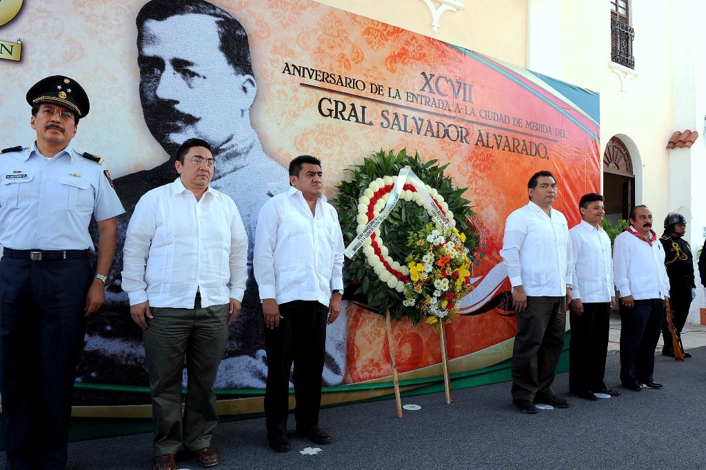 Conmemoran 97 años del General Salvador Alvarado