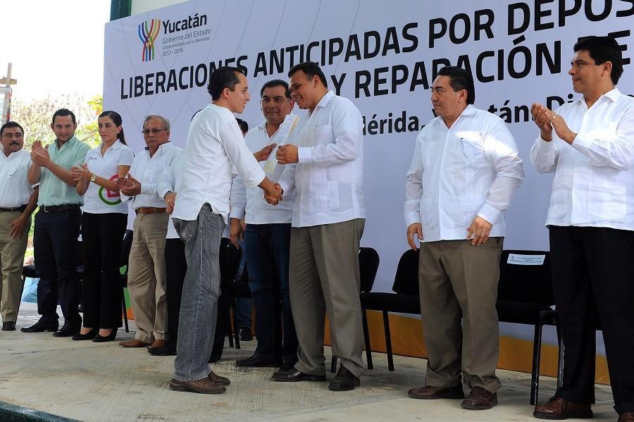 Otorgan libertad anticipada a 52 internos de los Ceresos de Mérida, Tekax y Valladolid