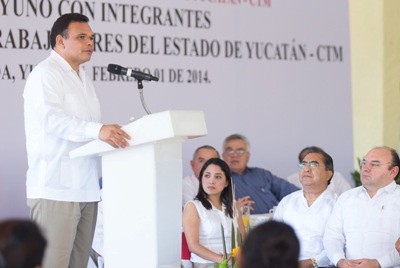 Reconocen colaboración del sector obrero a la productividad de Yucatán