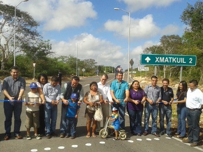 Inauguran vialidades intercomisariales en el sur de Mérida