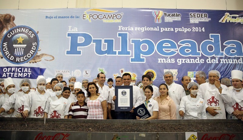 Yucatán obtiene nuevo Récord Guiness ahora con la pulpeada más grande del mundo