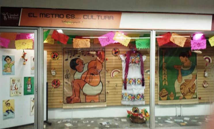 Patrimonio Cultural de Yucatán en estación del Metro del DF
