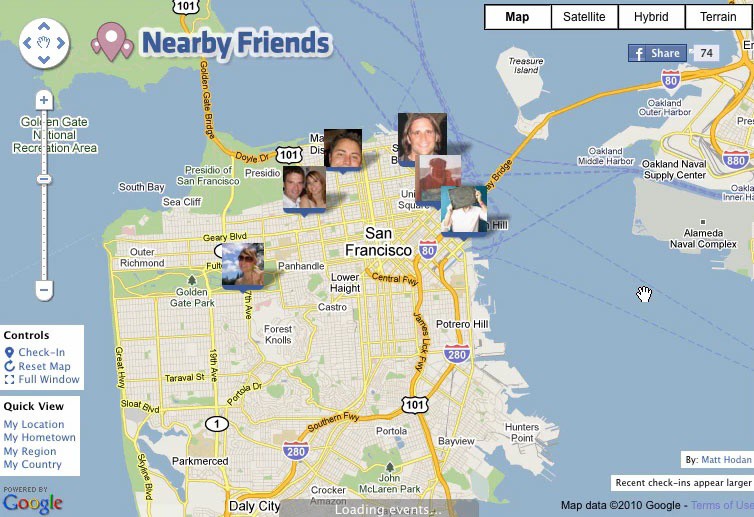 Facebook añade Nearby Friends para localizar a tus amigos