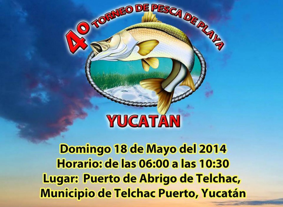 Invitan al Torneo de Pesca de playa Telchac 2014