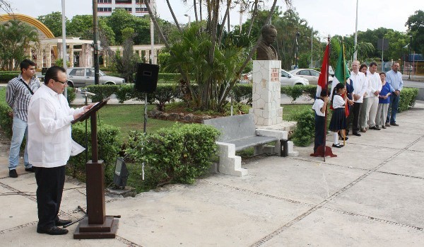 Conmemoran aniversario luctuoso de José Martí