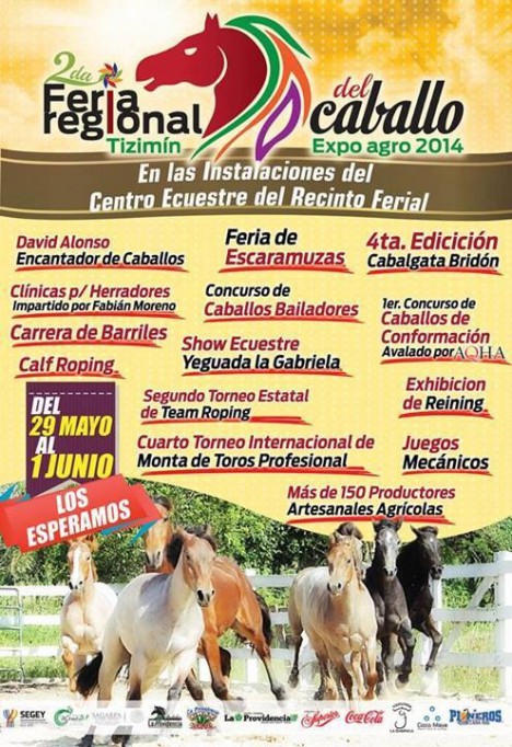 A punto de arrancar la 2ª Feria Regional del Caballo Tizimín Expo Agro 2014