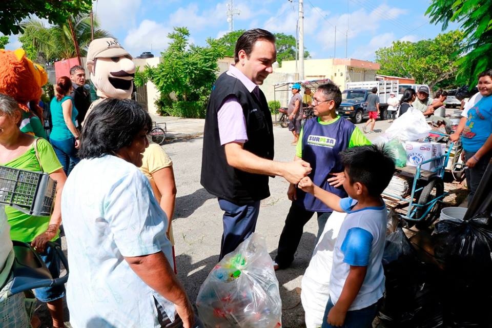 Acopia "Recicla por tu bienestar" 18.2 toneladas de residuo en operativo doble en el oriente de Mérida