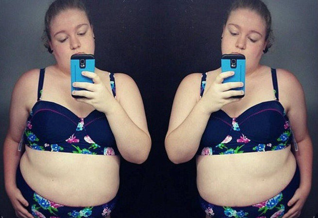 Instagram por segunda vez borra la imagen de una chica con sobrepeso