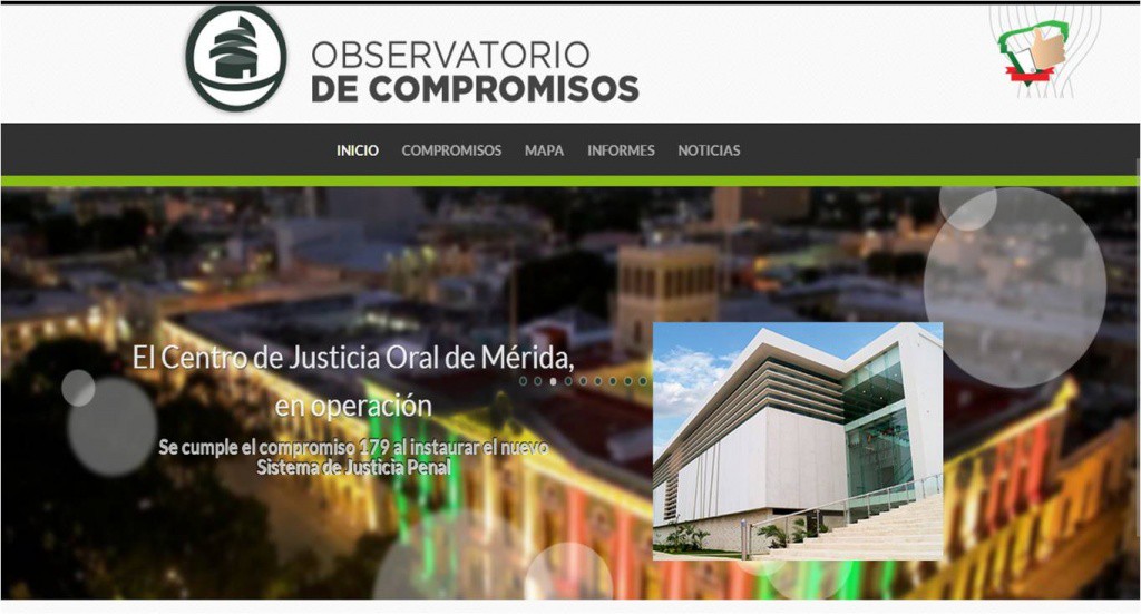 El "Observatorio permanente de los compromisos por Yucatán", un sitio de información