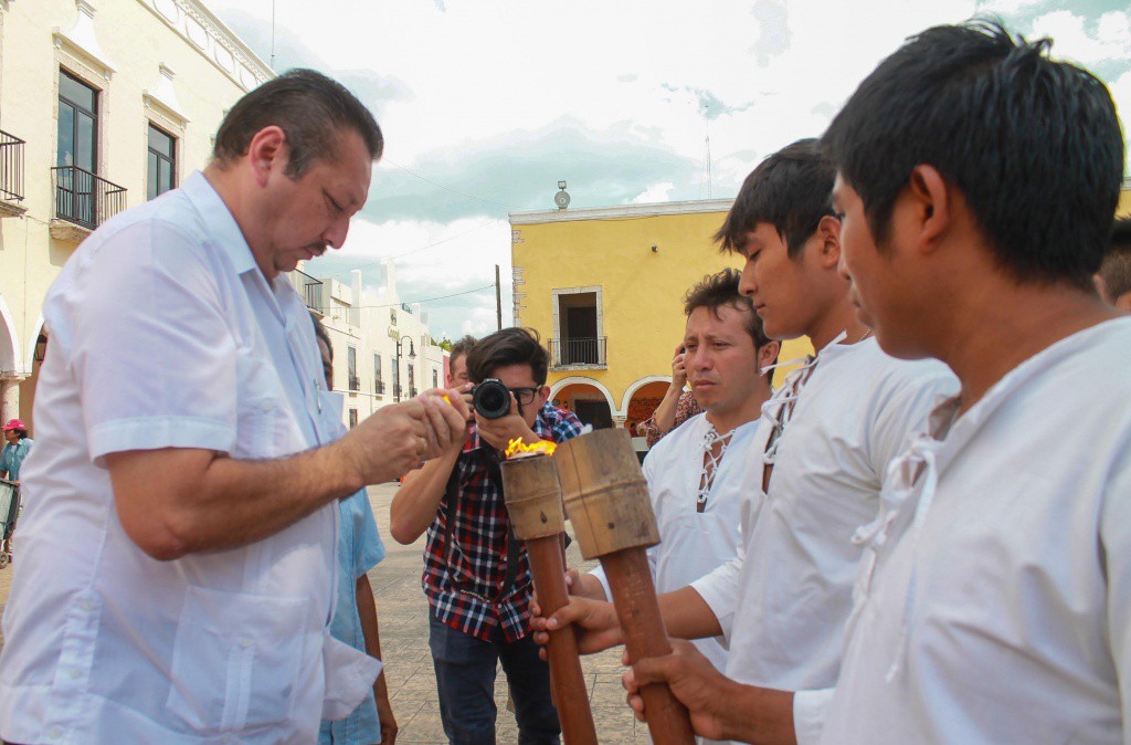 Valladolid participa en el 167 Aniversario de la Guerra Social Maya celebrada en Tihosuco