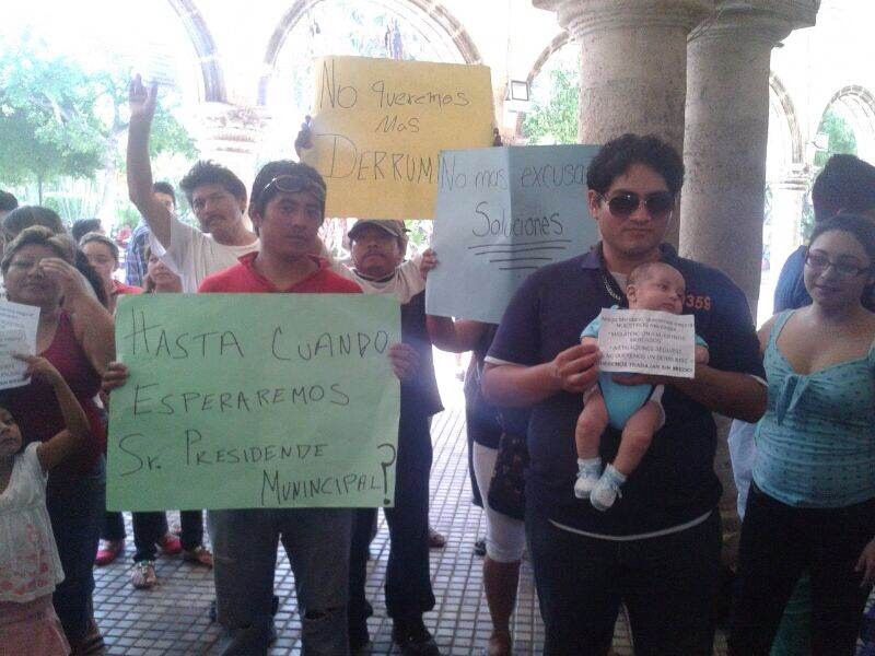 Locatarios del San Benito y Lucas de Gálvez exigen mejores condiciones de trabajo