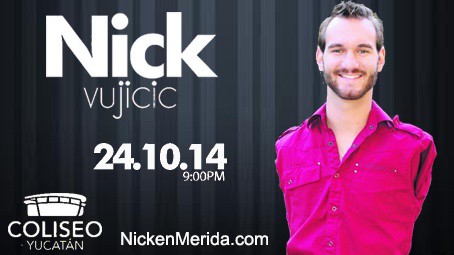 Nick Vujicic llegará a Mérida en el Coliseo Yucatán