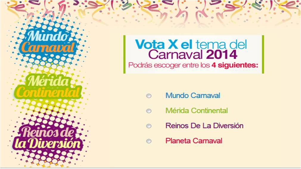 Meridanos podrán elegir por primera vez el tema del carnaval