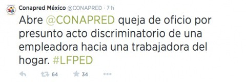 El Consejo Nacional para Prevenir la Discriminación abre queja por caso #LadyChiles