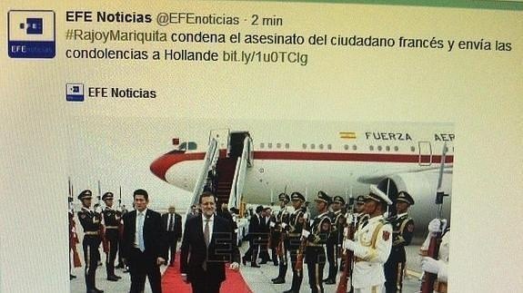 Por "error" nombran mariquita al presidente español
