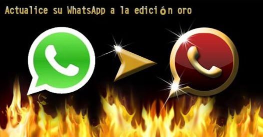 La nueva estafa de las redes sociales, el Whatsapp Edición Oro
