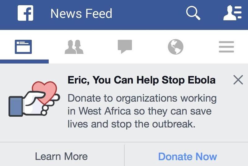 Facebook invita a sus usuarios a ayudar para combatir el Ébola