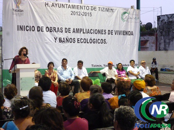 Cierra 2014 con más de mil acciones de vivienda en Tizimín