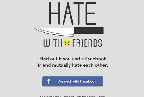Una nueva aplicación de Facebook que permitirá odiar a tus amigos