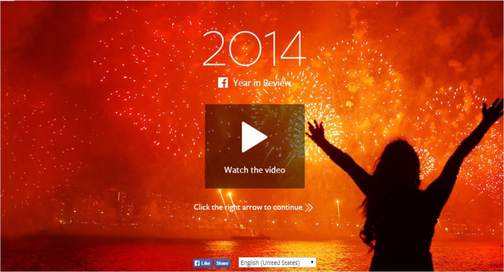  Facebook te permite compartir tus mejores momentos del 2014