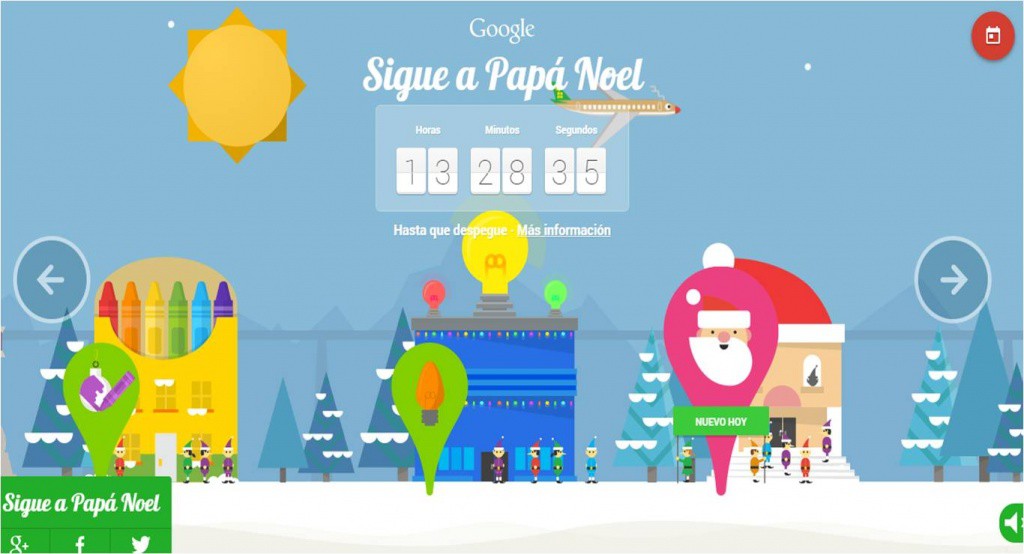 ¿Dónde ver el recorrido de Santa Claus en tiempo real?