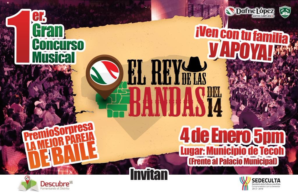 Buscan a la mejor banda musical en el distrito 14 de Yucatán
