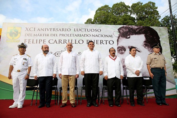 Recuerdan el legado de Felipe Carrillo Puerto