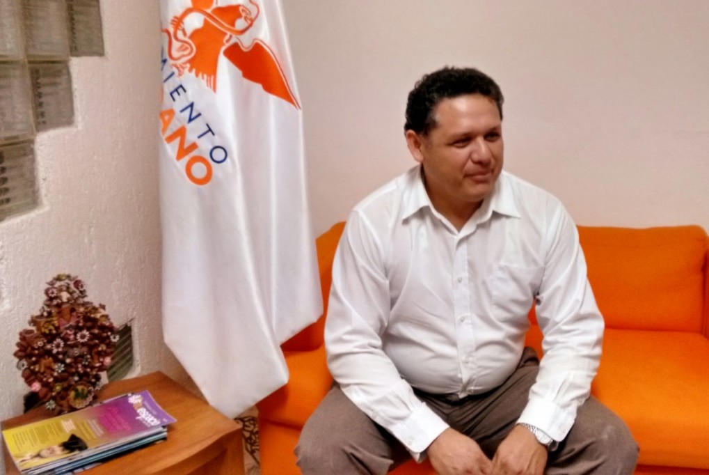 Elvin Perera, se registró como precandidato a la alcaldía de Tizimín por Movimiento Ciudadano