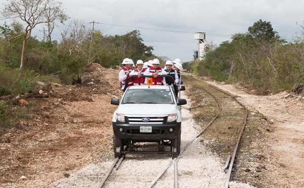 Listos más de 35 kilómetros de la línea férrea Chiapas-Mayab en el estado