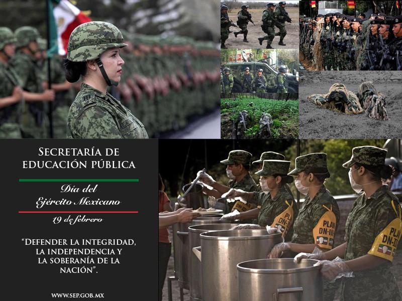 Celebran 102 años de vida del ejército mexicano