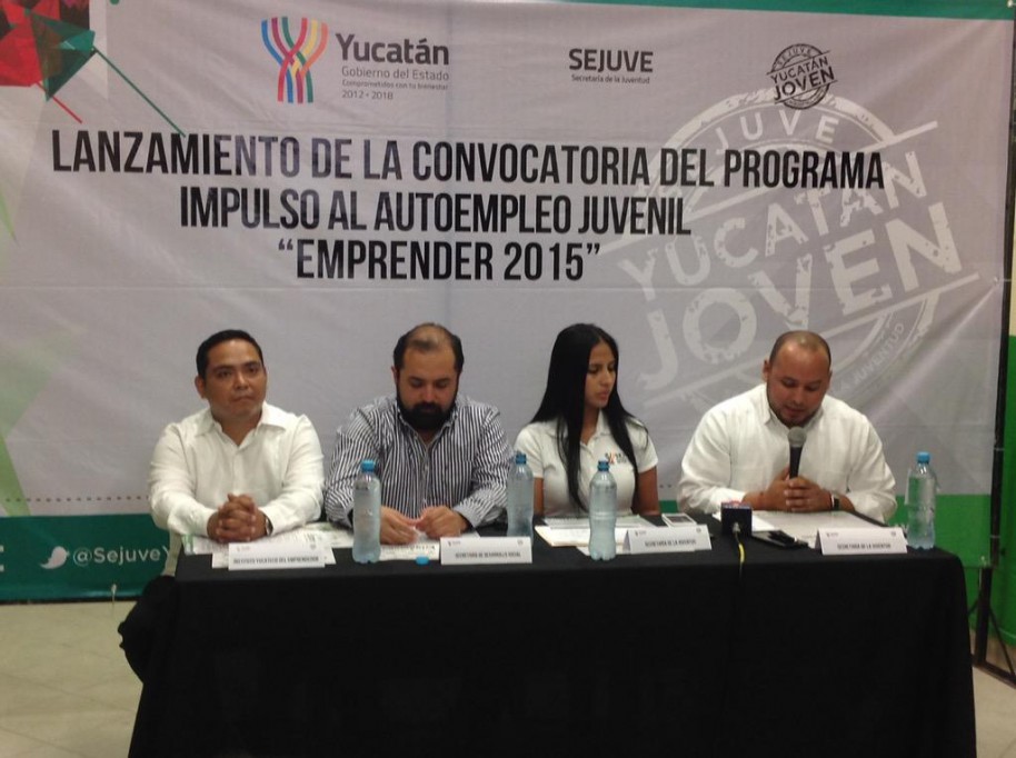 Lanzan  la convocatoria emprender 2015 para jóvenes yucatecos