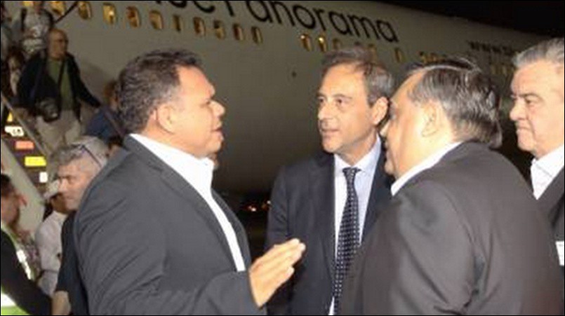 Inaugura el Gobernador Rolando Zapata Bello el vuelo Milán-Mérida-Milán