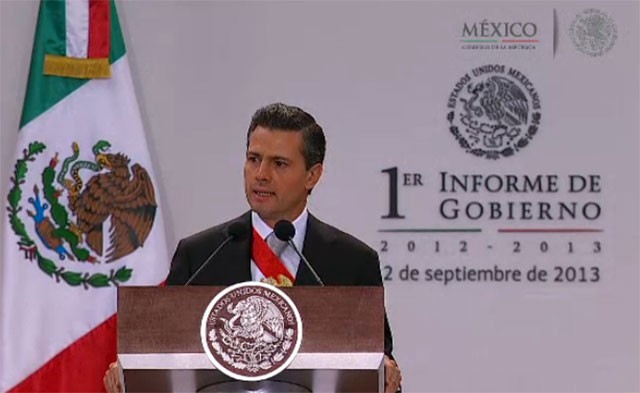 Rinde el presidente Enrique Peña Nieto su Primer Informe de Gobierno 
