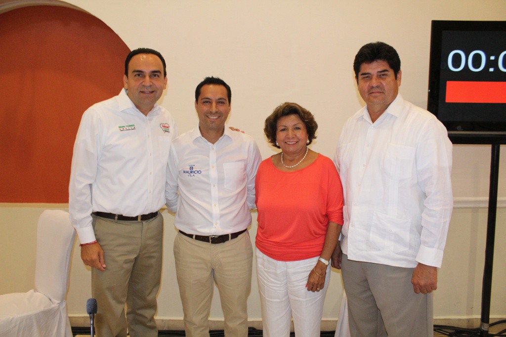 Una hora 15 minutos de propuestas entre cuatro candidatos al municipio de Mérida