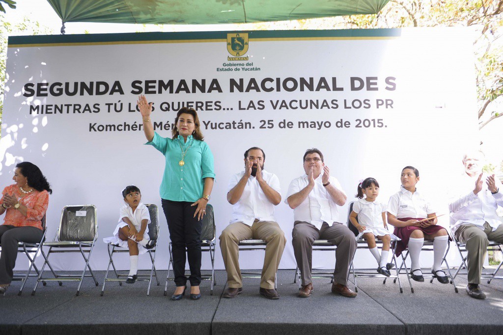 Inauguran segunda semana nacional de salud 2015 en Yucatán