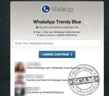 Whatsapp azul, la última estafa